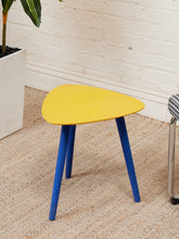 Load image into Gallery viewer, Blue Base Vintage Side Table