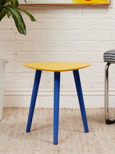 Load image into Gallery viewer, Blue Base Vintage Side Table