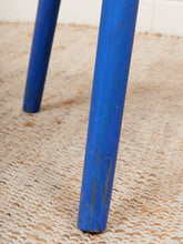Load image into Gallery viewer, Blue Base Vintage Side Table