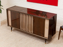 Load image into Gallery viewer, Mahogany Vintage Italian Stereo Cabinet