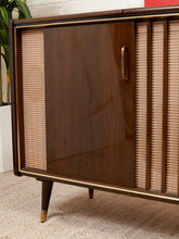 Load image into Gallery viewer, Mahogany Vintage Italian Stereo Cabinet