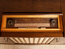 Load image into Gallery viewer, Mahogany Vintage Italian Stereo Cabinet