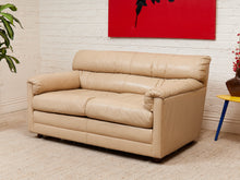 Load image into Gallery viewer, Leather Post Modern Loveseat