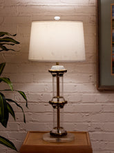 Load image into Gallery viewer, Column Lucite and Chrome Table Lamp