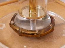 Load image into Gallery viewer, Column Lucite and Chrome Table Lamp