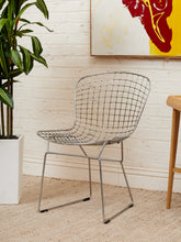Load image into Gallery viewer, Chrome Wire Side Chair in the Style of Bertoia