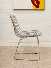 Load image into Gallery viewer, Chrome Wire Side Chair in the Style of Bertoia