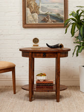 Load image into Gallery viewer, Rustic Hickory Wood Table with Drawer