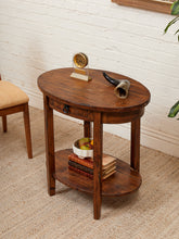 Load image into Gallery viewer, Rustic Hickory Wood Table with Drawer