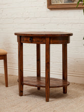 Load image into Gallery viewer, Rustic Hickory Wood Table with Drawer