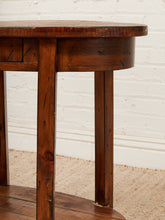 Load image into Gallery viewer, Rustic Hickory Wood Table with Drawer