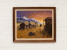 Load image into Gallery viewer, Mountain Ghost Town Framed Landscape Painting with Western Village