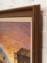 Load image into Gallery viewer, Mountain Ghost Town Framed Landscape Painting with Western Village