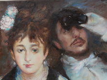 Load image into Gallery viewer, Theatre Couple Romantic Belle Époque Style Portrait Painting