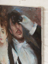 Load image into Gallery viewer, Theatre Couple Romantic Belle Époque Style Portrait Painting