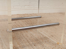 Load image into Gallery viewer, Lucite Pair of Stools with Seat Pads
