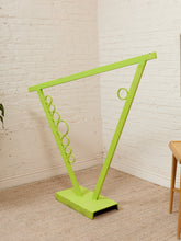 Load image into Gallery viewer, Lime Balance Geometric Freestanding Sculpture in Neon Green