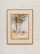 Load image into Gallery viewer, Desert Palms Framed Watercolor Painting