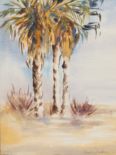 Load image into Gallery viewer, Desert Palms Framed Watercolor Painting