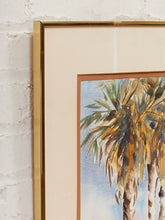 Load image into Gallery viewer, Desert Palms Framed Watercolor Painting