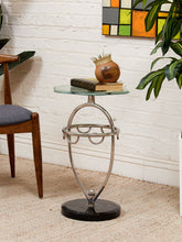 Load image into Gallery viewer, Postmodern Italian Side Table with Marble Base