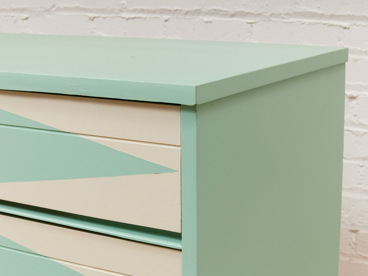 pastel green dresser Vintage Atomic Mid-Century Modern Mint YGroup_colourway-trouble