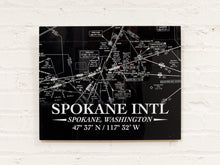 Load image into Gallery viewer, Spokane Washington Sectional Aeronautical Chart 1970 Vintage Map Print