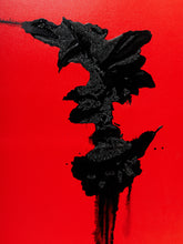 Load image into Gallery viewer, Red Monolith Minimalist Abstract Painting in Red and Black