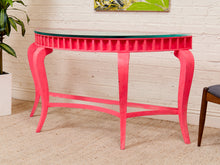 Load image into Gallery viewer, Metal Neon Pink Entry Table