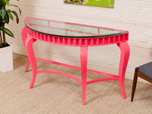 Load image into Gallery viewer, Metal Neon Pink Entry Table
