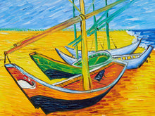 Load image into Gallery viewer, Coastal Regatta Seascape Painting with Sailboats