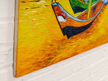 Load image into Gallery viewer, Coastal Regatta Seascape Painting with Sailboats