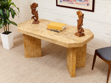 Load image into Gallery viewer, Parchment Tessellated Stone Veneer Desk or Console Table