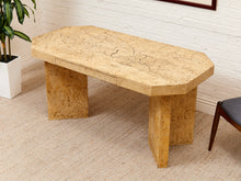 Load image into Gallery viewer, Parchment Tessellated Stone Veneer Desk or Console Table