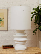 Load image into Gallery viewer, Totem White Sculptural Table Lamp