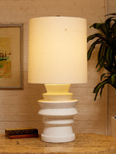 Load image into Gallery viewer, Totem White Sculptural Table Lamp