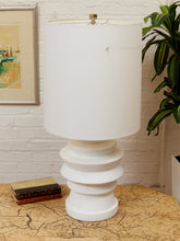 Load image into Gallery viewer, Totem White Sculptural Table Lamp