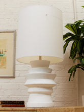 Load image into Gallery viewer, Totem White Sculptural Table Lamp