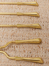 Load image into Gallery viewer, Polished Brass Vintage Fireplace Stand