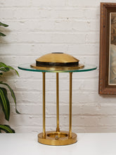 Load image into Gallery viewer, Robert Sonneman "Saturn" Halogen Table Lamp for George Kovacs, C. 1980 — Brass & Glass