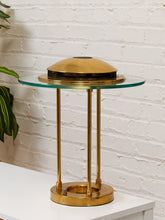 Load image into Gallery viewer, Robert Sonneman "Saturn" Halogen Table Lamp for George Kovacs, C. 1980 — Brass & Glass