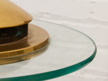 Load image into Gallery viewer, Robert Sonneman "Saturn" Halogen Table Lamp for George Kovacs, C. 1980 — Brass & Glass