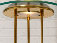 Load image into Gallery viewer, Robert Sonneman "Saturn" Halogen Table Lamp for George Kovacs, C. 1980 — Brass & Glass