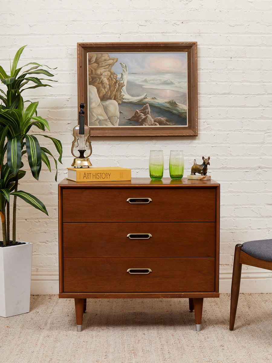 Vintage Three Drawer Lowboy Dresser