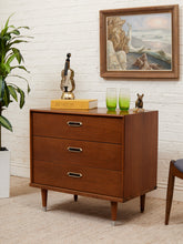 Load image into Gallery viewer, Vintage Three Drawer Lowboy Dresser