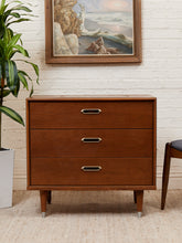 Load image into Gallery viewer, Vintage Three Drawer Lowboy Dresser