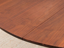Load image into Gallery viewer, Walnut Mid-Century Dining Table with Two Leaves