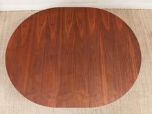 Load image into Gallery viewer, Walnut Mid-Century Dining Table with Two Leaves