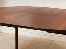 Load image into Gallery viewer, Walnut Mid-Century Dining Table with Two Leaves