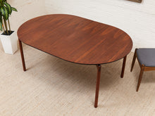 Load image into Gallery viewer, Walnut Mid-Century Dining Table with Two Leaves